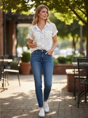 Jachs Slim Mid-Blue Women’s Skinny Jeans